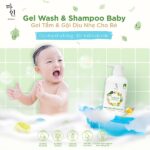 Tắm & gội dịu nhẹ Hương Phấn cho bé 0+ MINE – Baby Wash & Shampoo Gel